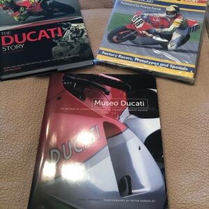 Lot Of 3 NEW Museo Ducati, The Untold Story 5th Edition, & Ducati Alan Carthhart